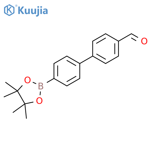 2-[4-(4-Formylphenyl)phenyl]-4,4,5,5-tetramethyl-1,3,2-dioxaborolane structure