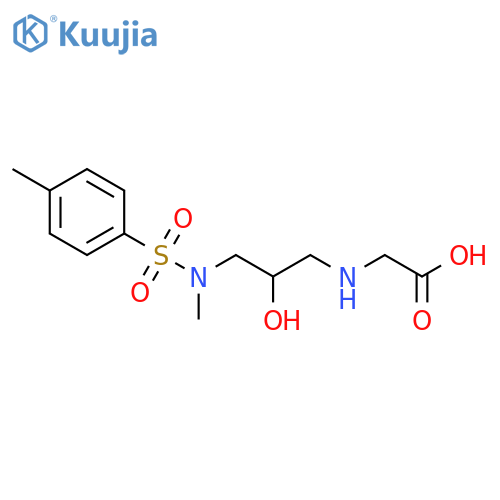 2-{[2-hydroxy-3-(N-methyl4-methylbenzenesulfonamido)propyl]amino}acetic acid structure