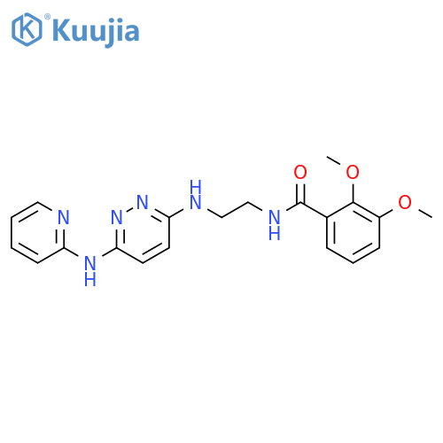 2,3-dimethoxy-N-[2-({6-[(pyridin-2-yl)amino]pyridazin-3-yl}amino)ethyl]benzamide structure