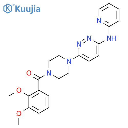6-[4-(2,3-dimethoxybenzoyl)piperazin-1-yl]-N-(pyridin-2-yl)pyridazin-3-amine structure