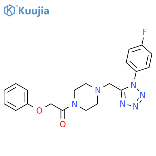 1-(4-{[1-(4-fluorophenyl)-1H-1,2,3,4-tetrazol-5-yl]methyl}piperazin-1-yl)-2-phenoxyethan-1-one structure