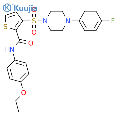N-(4-ethoxyphenyl)-3-{[4-(4-fluorophenyl)piperazin-1-yl]sulfonyl}thiophene-2-carboxamide structure