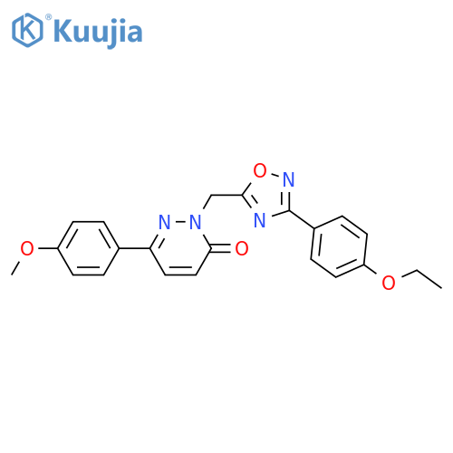 2-{[3-(4-ethoxyphenyl)-1,2,4-oxadiazol-5-yl]methyl}-6-(4-methoxyphenyl)-2,3-dihydropyridazin-3-one structure