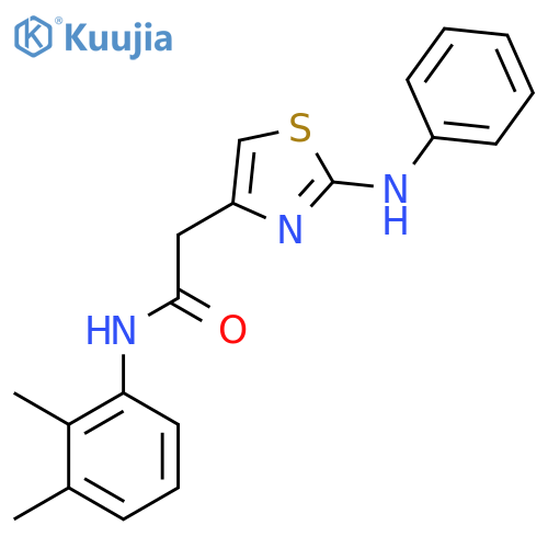 N-(2,3-dimethylphenyl)-2-[2-(phenylamino)-1,3-thiazol-4-yl]acetamide structure