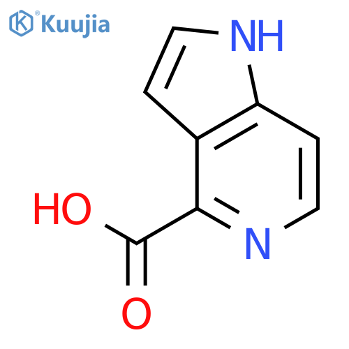 1H-Pyrrolo[3,2-c]pyridine-4-carboxylic acid structure