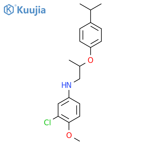 3-Chloro-N-[2-(4-isopropylphenoxy)propyl]-4-methoxyaniline structure