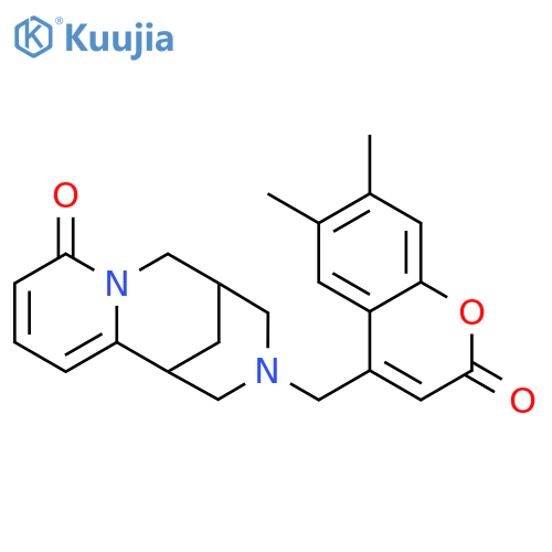 11-[(6,7-dimethyl-2-oxo-2H-chromen-4-yl)methyl]-7,11-diazatricyclo[7.3.1.0^{2,7}]trideca-2,4-dien-6-one structure