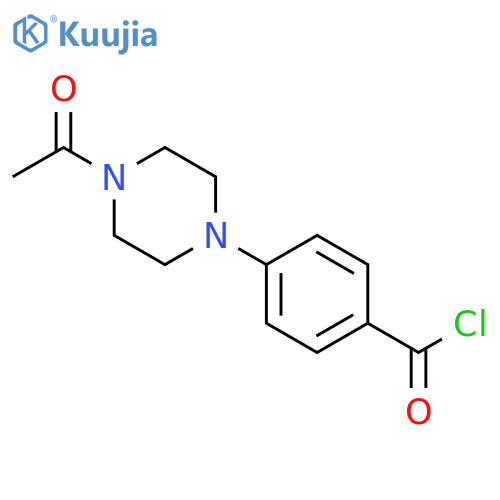 Benzoyl chloride, 4-(4-acetyl-1-piperazinyl)- structure