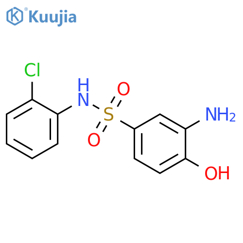3-Amino-N-(2-chlorophenyl)-4-hydroxybenzene-1-sulfonamide structure