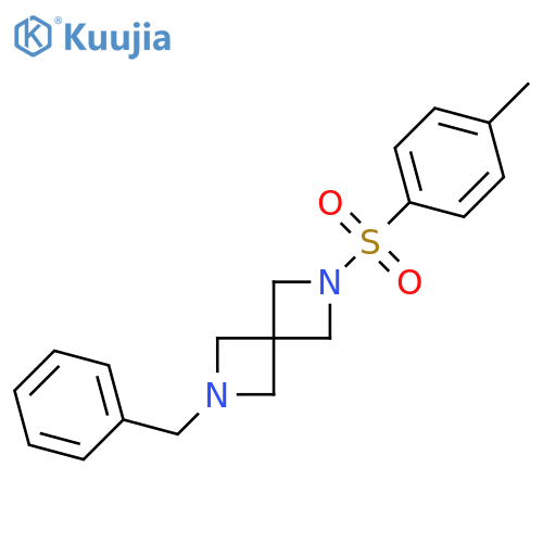 2-benzyl-6-(4-methylbenzenesulfonyl)-2,6-diazaspiro[3.3]heptane structure
