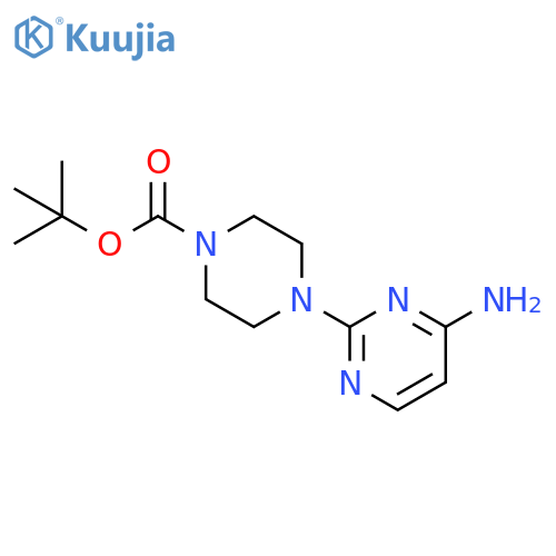 tert-butyl 4-(4-aminopyrimidin-2-yl)piperazine-1-carboxylate structure