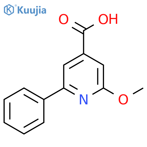 2-Methoxy-6-phenylpyridine-4-carboxylic acid structure