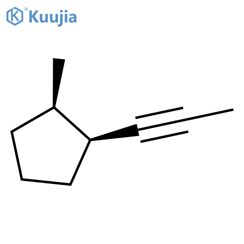 Cyclopentane, 1-methyl-2-(1-propynyl)-, cis- structure