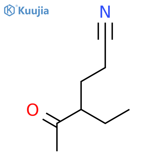 Hexanenitrile, 4-ethyl-5-oxo- structure