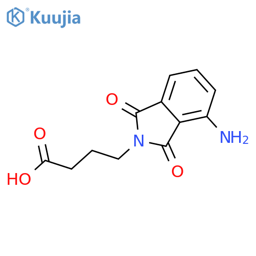 4-(4-Amino-1,3-dioxo-1,3-dihydro-isoindol-2-yl)-butyric acid structure