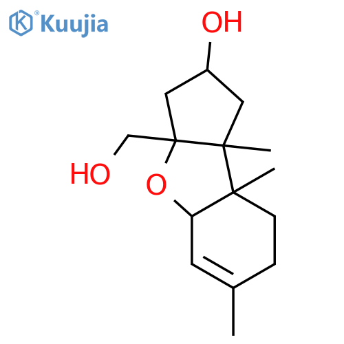 3aH-Cyclopenta[b]benzofuran-3a-methanol,1,2,3,4a,7,8,8a,8b-octahydro-2-hydroxy-6,8a,8b-trimethyl-,(2R,3aR,4aS,8aR,8bR)- structure