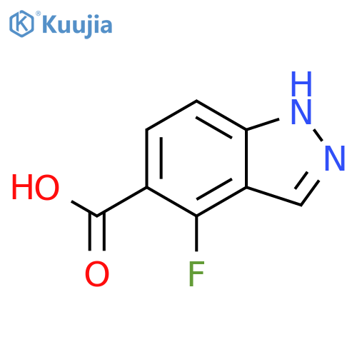 4-Fluoro-1H-indazole-5-carboxylic acid structure