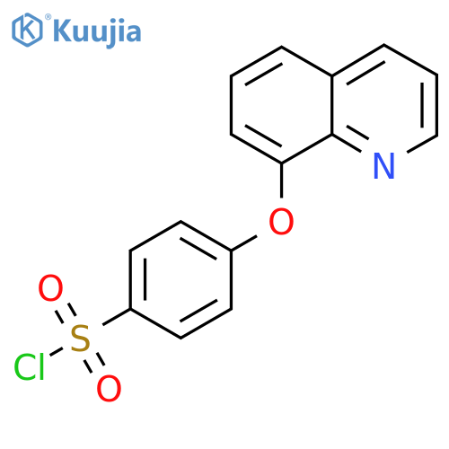 4-(Quinolin-8-yloxy)benzene-1-sulfonyl chloride structure
