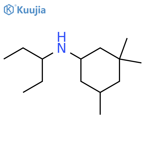 3,3,5-trimethyl-N-(pentan-3-yl)cyclohexan-1-amine structure