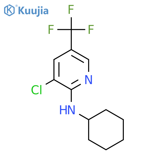 3-Chloro-N-cyclohexyl-5-(trifluoromethyl)-2-pyridinamine structure