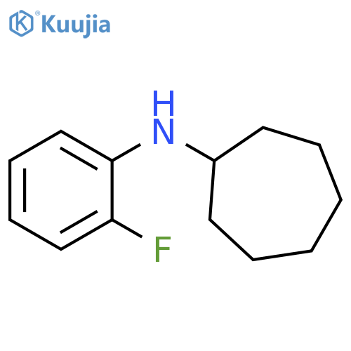 N-(2-fluorophenyl)cycloheptanamine structure