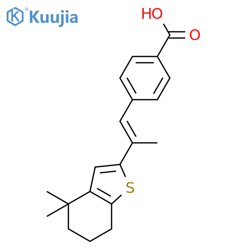 Benzoic acid,4-[(1E)-2-(4,5,6,7-tetrahydro-4,4-dimethylbenzo[b]thien-2-yl)-1-propen-1-yl]- structure