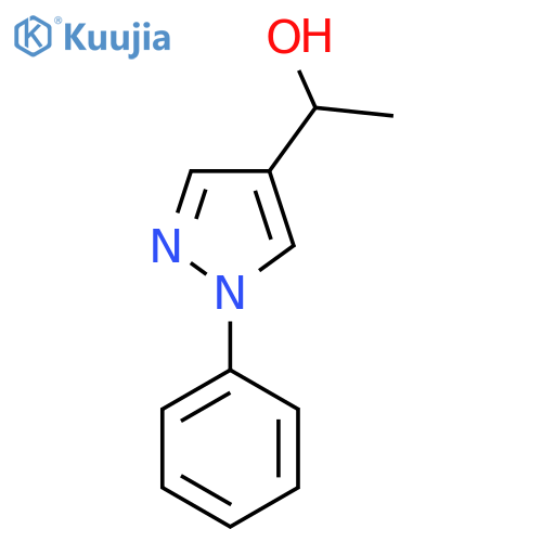 1-(1-phenyl-1H-pyrazol-4-yl)ethan-1-ol structure