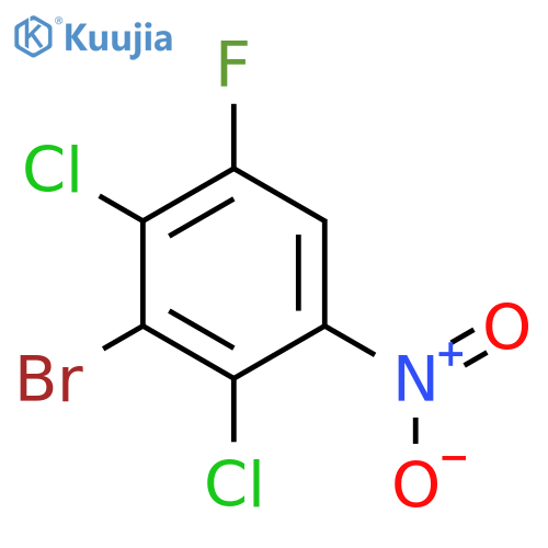 Benzene, 3-bromo-2,4-dichloro-1-fluoro-5-nitro- structure