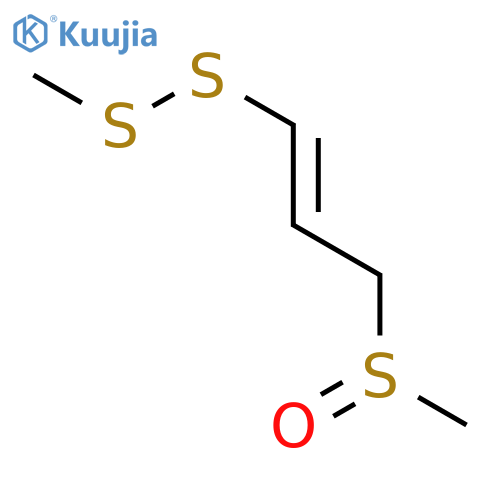 Disulfide, methyl (1E)-3-(methylsulfinyl)-1-propenyl structure