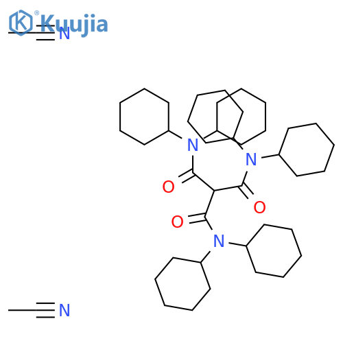 Propanediamide, N,N,N',N'-tetracyclohexyl-2-[(dicyclohexylamino)carbonyl]-, compd. with acetonitrile (1:2) structure