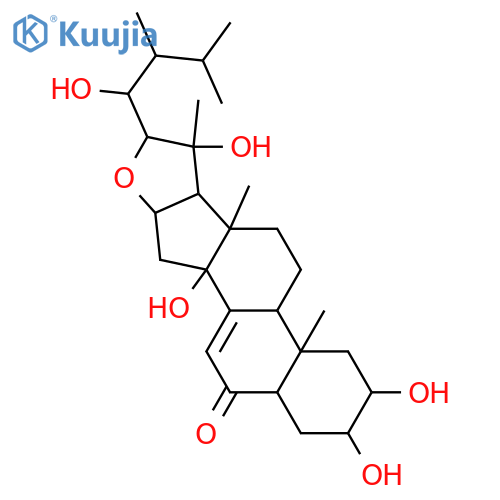 16,22-Epoxy-2,3,14,20,23-pentahydroxyergost-7-en-6-one; (2β,3β,5β,14α,16β,20R,22S,23S,24ξ)-form structure