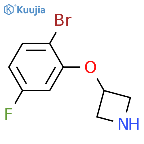 3-(2-bromo-5-fluorophenoxy)azetidine structure