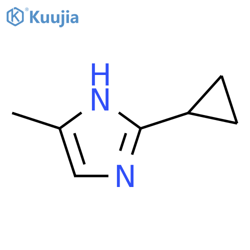 2-cyclopropyl-4-methyl-1H-imidazole structure