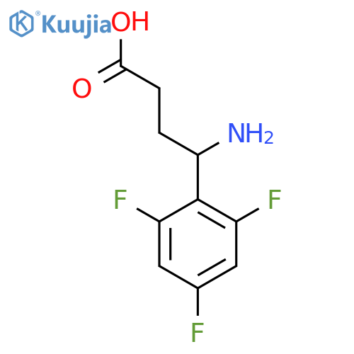 4-amino-4-(2,4,6-trifluorophenyl)butanoic acid structure