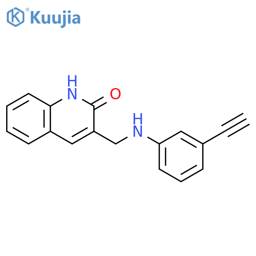 2(1H)-Quinolinone, 3-[[(3-ethynylphenyl)amino]methyl]- structure