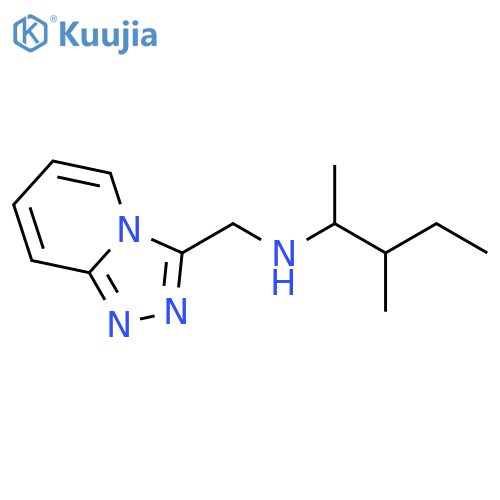(3-methylpentan-2-yl)({1,2,4triazolo4,3-apyridin-3-yl}methyl)amine structure