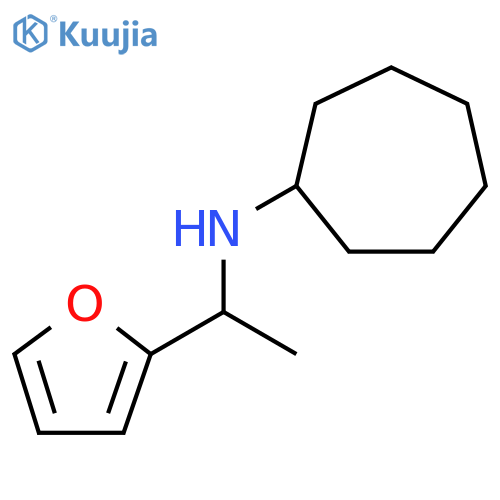 N-1-(furan-2-yl)ethylcycloheptanamine structure