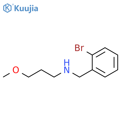 (2-bromophenyl)methyl(3-methoxypropyl)amine structure