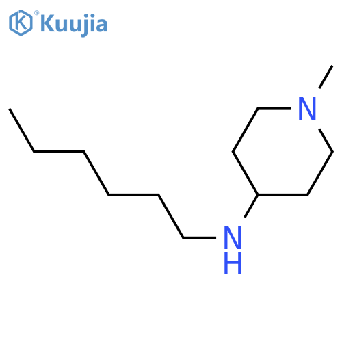 N-hexyl-1-methylpiperidin-4-amine structure