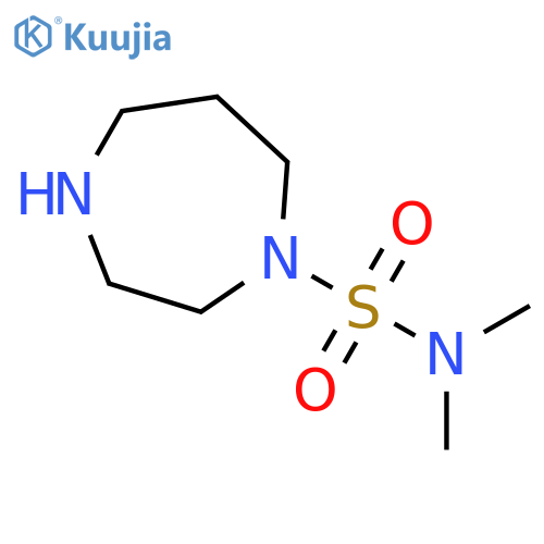 N,N-dimethyl-1,4-diazepane-1-sulfonamide structure