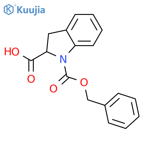 (S)2,3-Dihydro-indole-1,2-dicarboxylic acid 1-benzylester structure