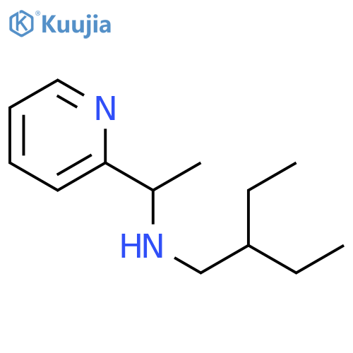 (2-ethylbutyl)[1-(pyridin-2-yl)ethyl]amine structure