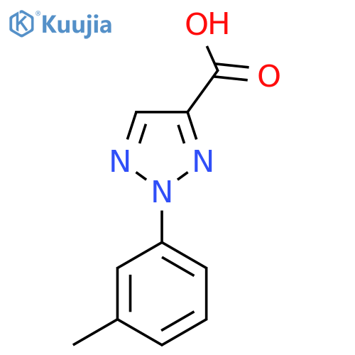 2-(3-Methylphenyl)-2H-1,2,3-triazole-4-carboxylic acid structure
