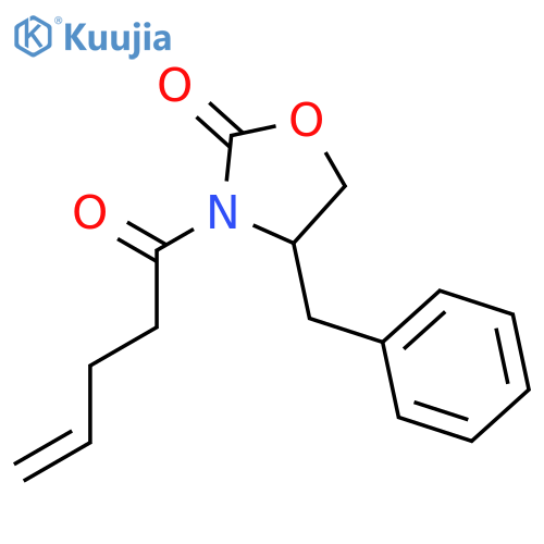 (S)-4-Benzyl-3-(pent-4-enoyl)oxazolidin-2-one structure