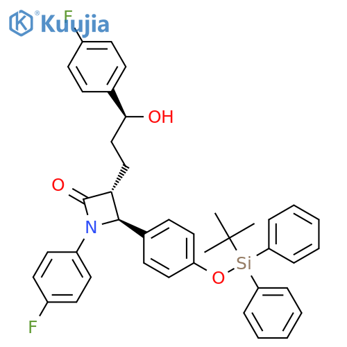 Ezetimibe Phenoxy tert-Butyldiphenylsilyl Ether structure