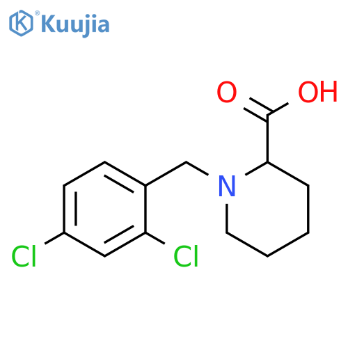 1-[(2,4-DICHLOROPHENYL)METHYL]-2-PIPERIDINECARBOXYLIC ACID structure
