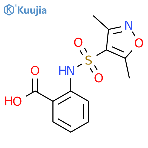 2-(3,5-Dimethylisoxazole-4-sulfonamido)benzoic acid structure
