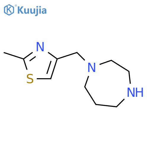 1-[(2-methyl-1,3-thiazol-4-yl)methyl]-1,4-diazepane structure