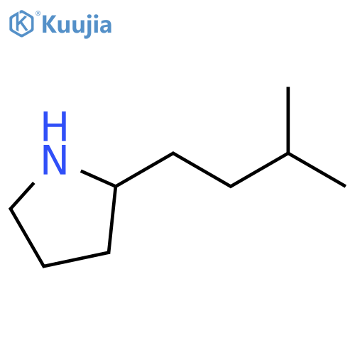 2-(3-methylbutyl)pyrrolidine structure