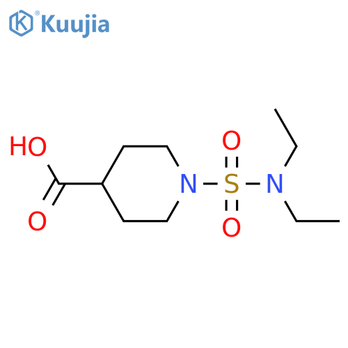 1-(diethylsulfamoyl)piperidine-4-carboxylic acid structure